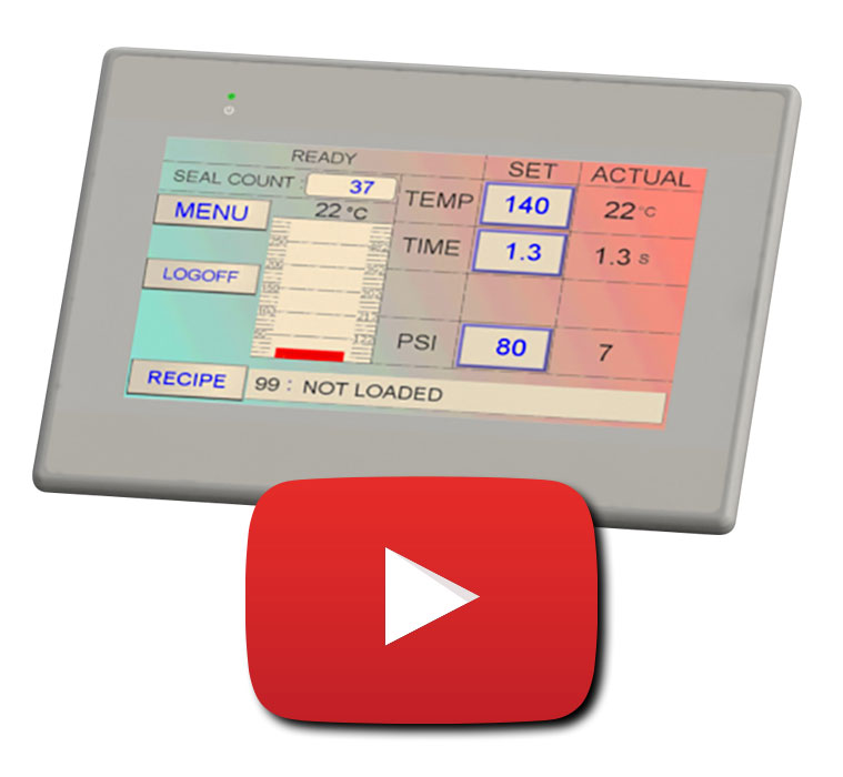 TOSS impulse heat sea touch screen control